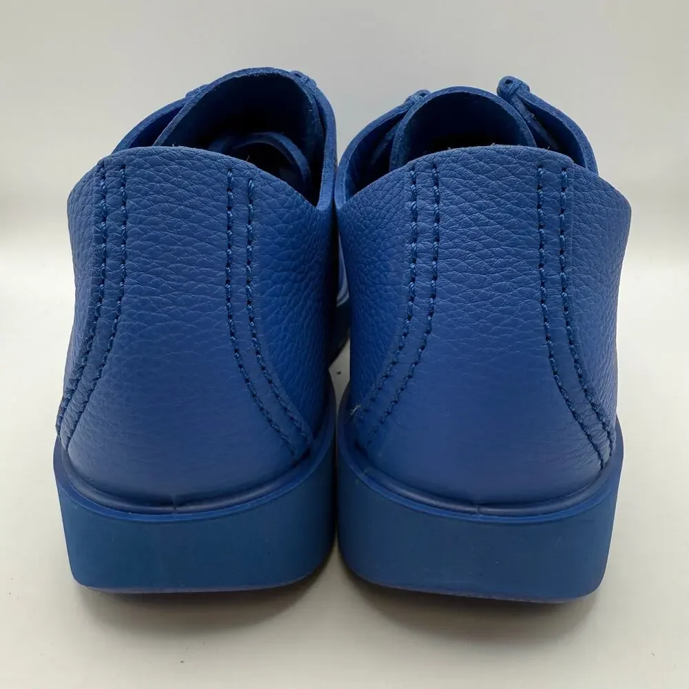 ECCO.KOLLECTIVE MEN'S 7 JOKE LEATHER LACE SHOE MADE IN PORTUGAL BLUE 39059491428